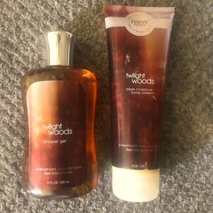 Men’s Rare Bundle Bath & Body Works Twilight Woods Shower Gel & Body Cream
